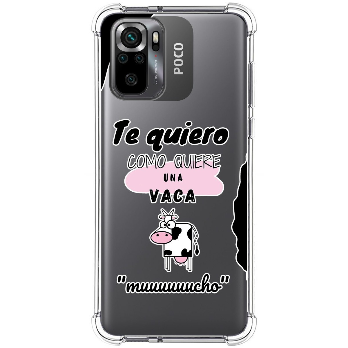 Funda Silicona Antigolpes para Xiaomi POCO M5s diseño Vaca Dibujos