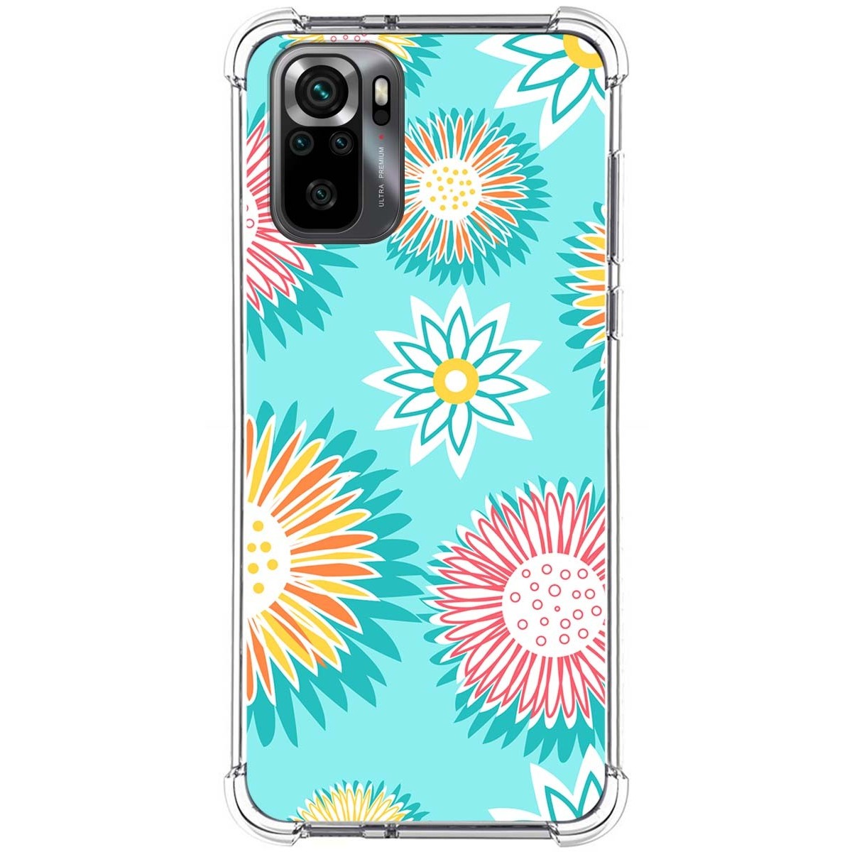 Funda Silicona Antigolpes para Xiaomi POCO M5s diseño Flores 05 Dibujos