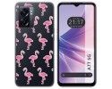 Funda Silicona Transparente para Oppo A77 5G diseño Flamenco Dibujos