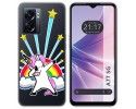 Funda Silicona Transparente para Oppo A77 5G diseño Unicornio Dibujos