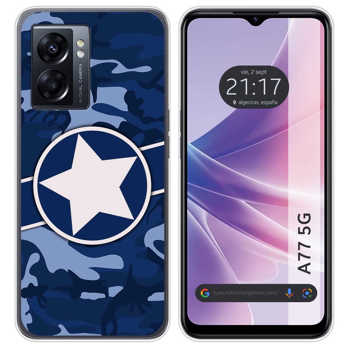 Funda Silicona para Oppo A77 5G diseño Camuflaje 03 Dibujos