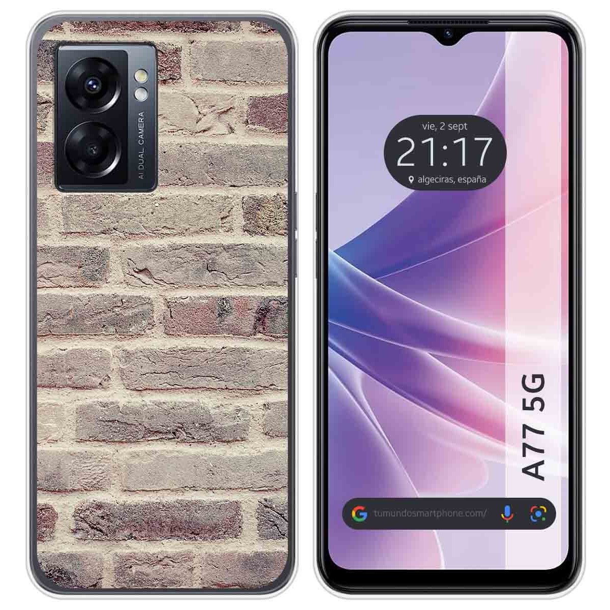 Funda Silicona para Oppo A77 5G diseño Ladrillo 01 Dibujos