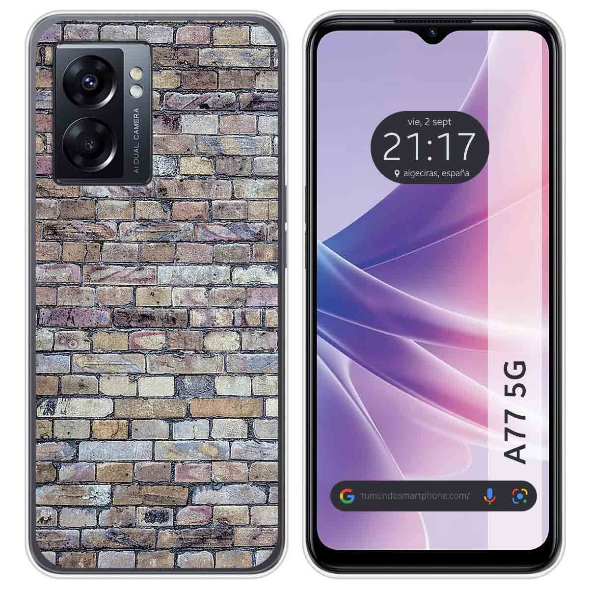 Funda Silicona para Oppo A77 5G diseño Ladrillo 02 Dibujos