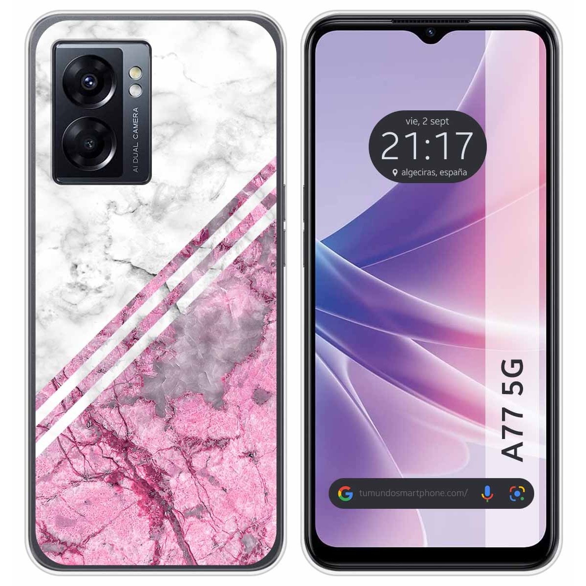 Funda Silicona para Oppo A77 5G diseño Mármol 03 Dibujos