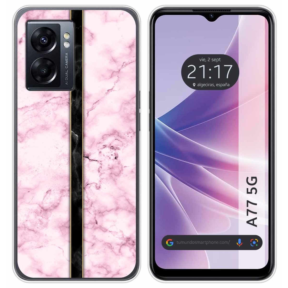 Funda Silicona para Oppo A77 5G diseño Mármol 04 Dibujos