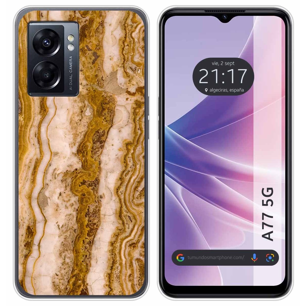 Funda Silicona para Oppo A77 5G diseño Mármol 10 Dibujos
