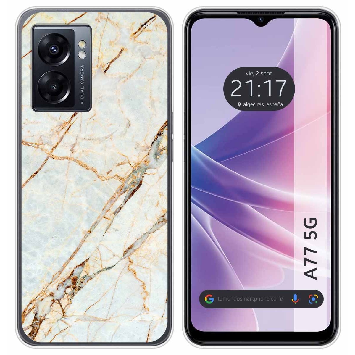 Funda Silicona para Oppo A77 5G diseño Mármol 13 Dibujos