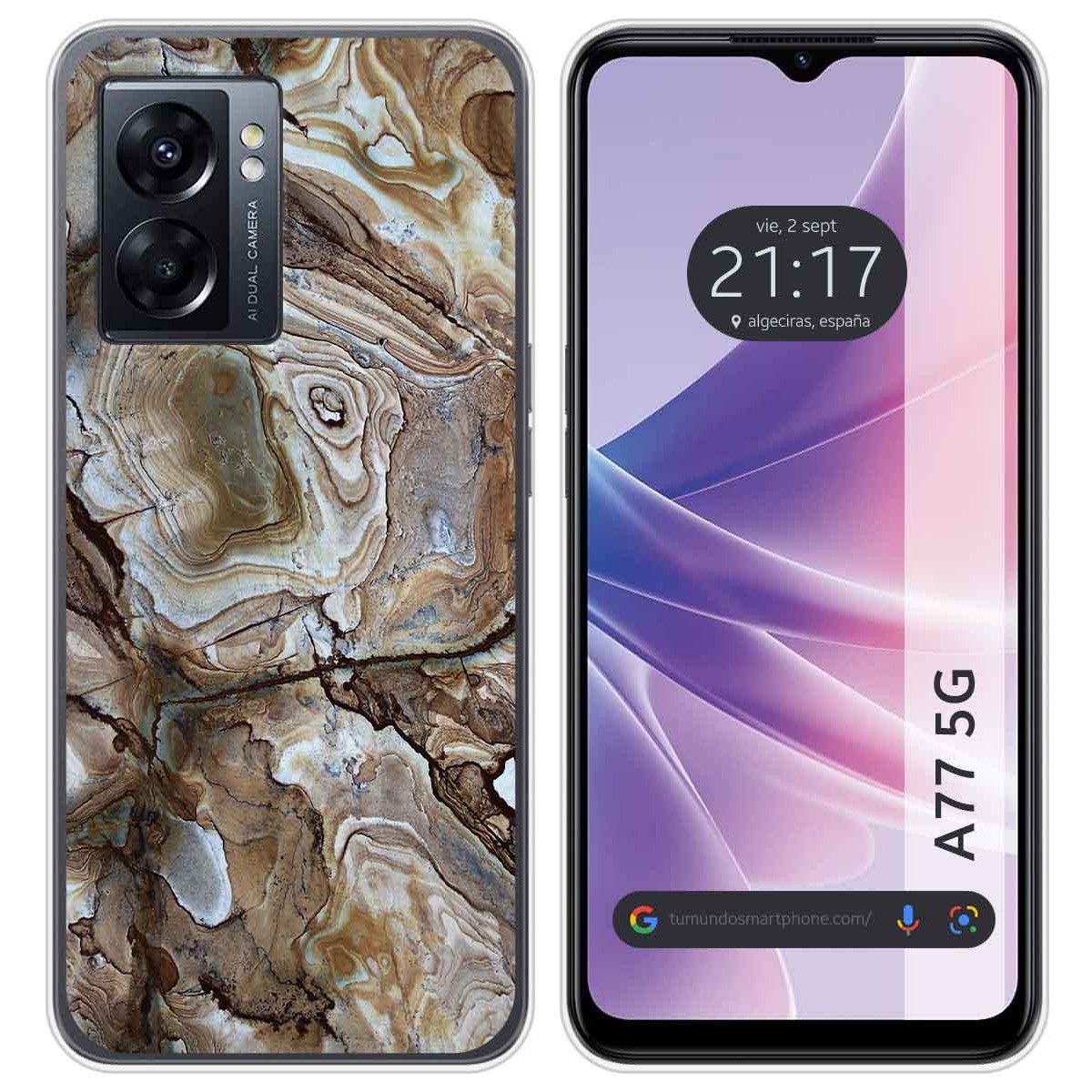 Funda Silicona para Oppo A77 5G diseño Mármol 14 Dibujos