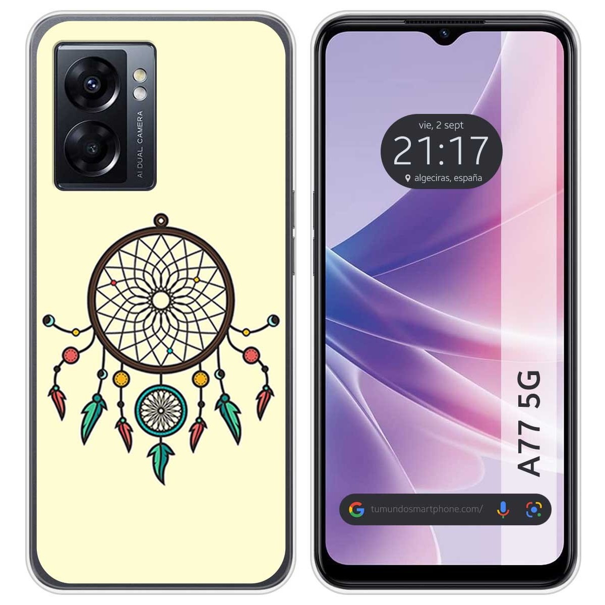 Funda Silicona para Oppo A77 5G diseño Atrapasueños Dibujos