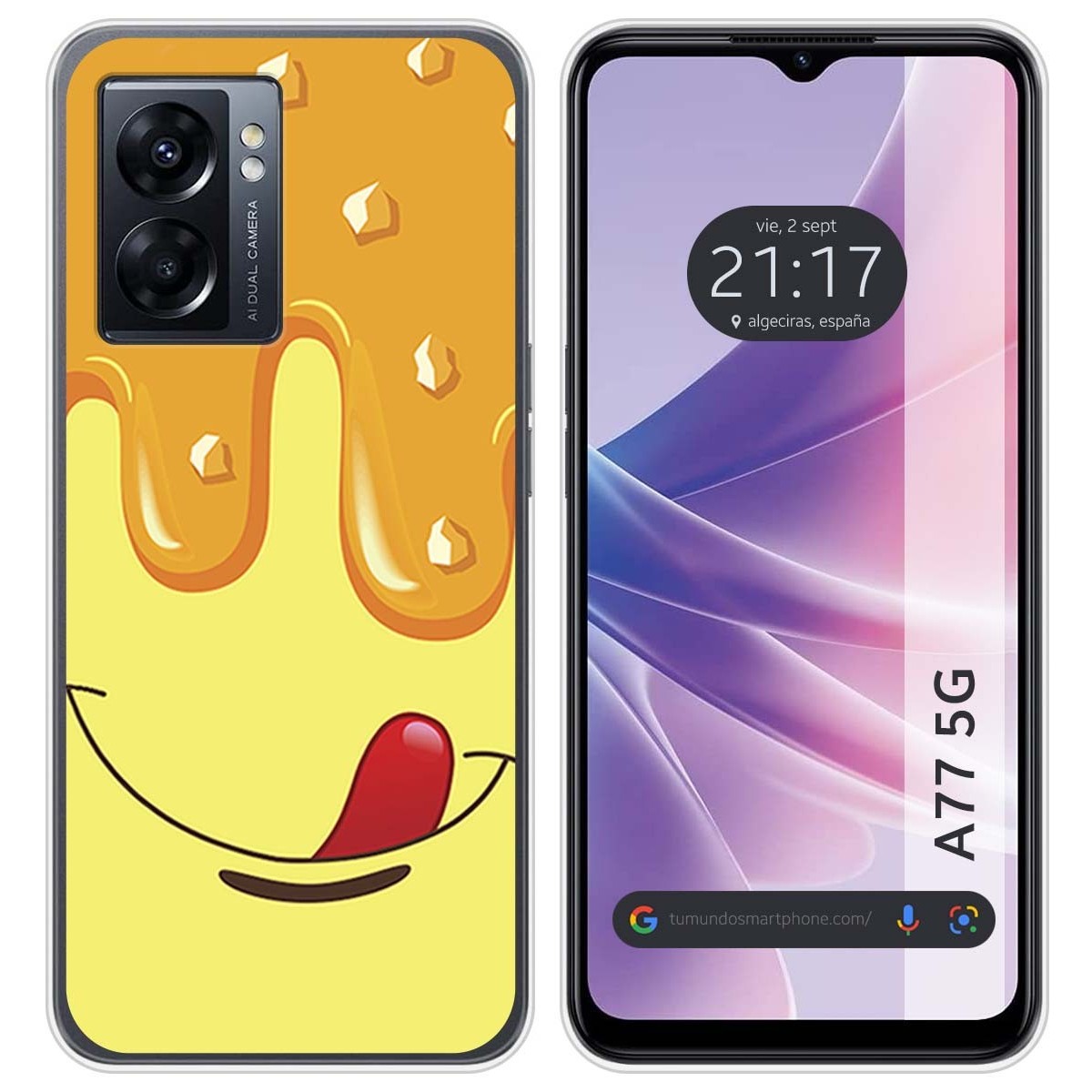 Funda Silicona para Oppo A77 5G diseño Helado Vainilla Dibujos
