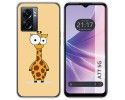 Funda Silicona para Oppo A77 5G diseño Jirafa Dibujos