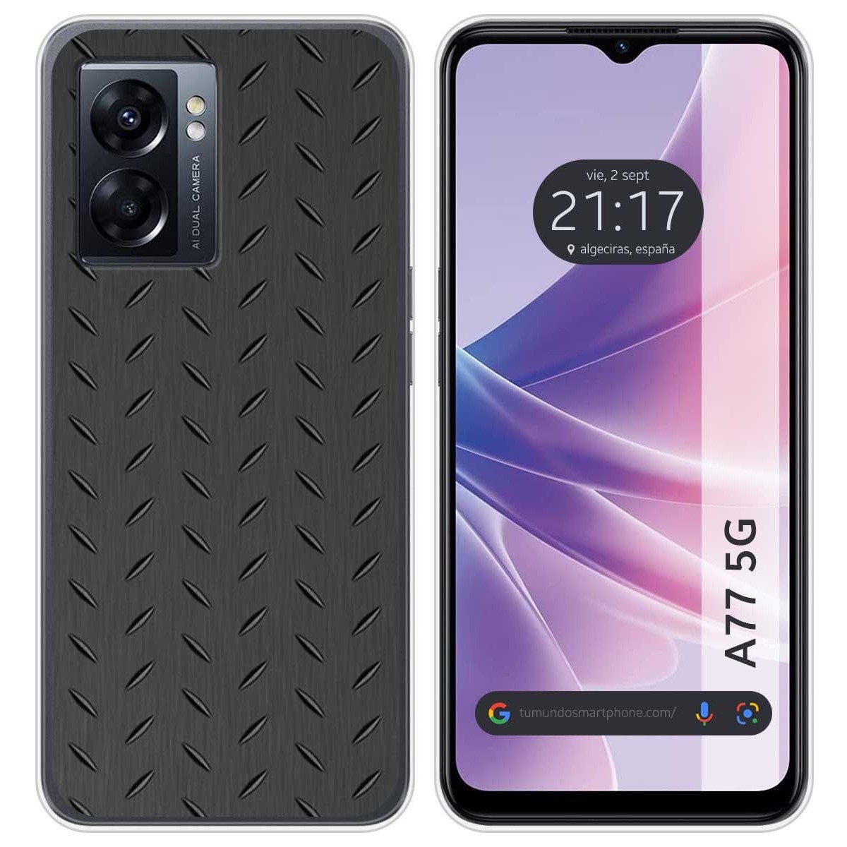 Funda Silicona para Oppo A77 5G diseño Metal Dibujos