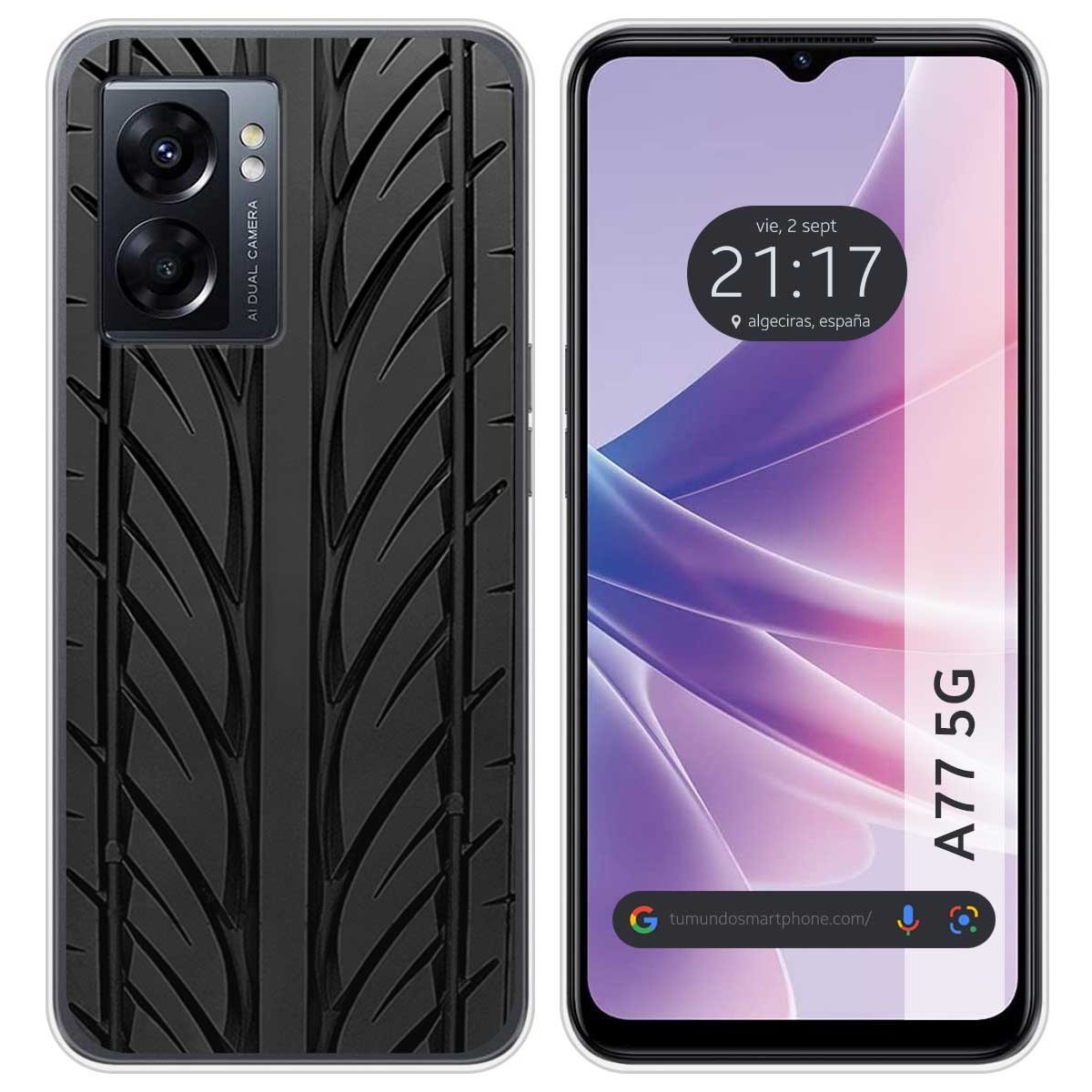 Funda Silicona para Oppo A77 5G diseño Neumatico Dibujos