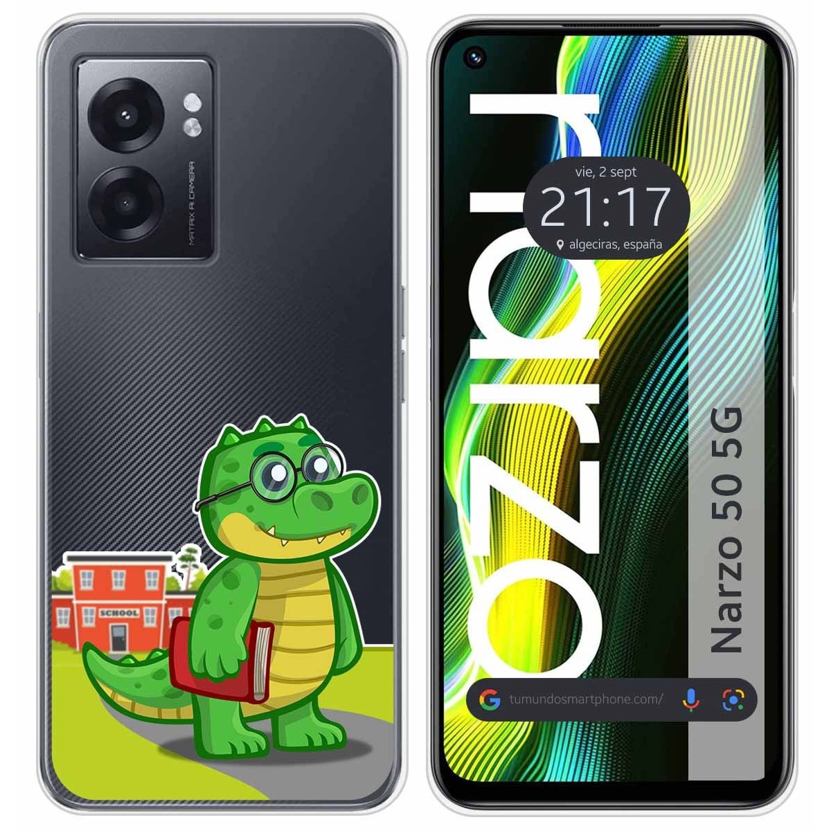 Funda Silicona Transparente para Realme Narzo 50 5G diseño Coco Dibujos