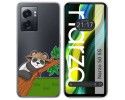 Funda Silicona Transparente para Realme Narzo 50 5G diseño Panda Dibujos