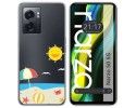Funda Silicona Transparente para Realme Narzo 50 5G diseño Playa Dibujos