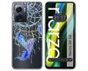 Funda Silicona Transparente para Realme Narzo 50 5G diseño Plumas Dibujos
