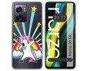 Funda Silicona Transparente para Realme Narzo 50 5G diseño Unicornio Dibujos