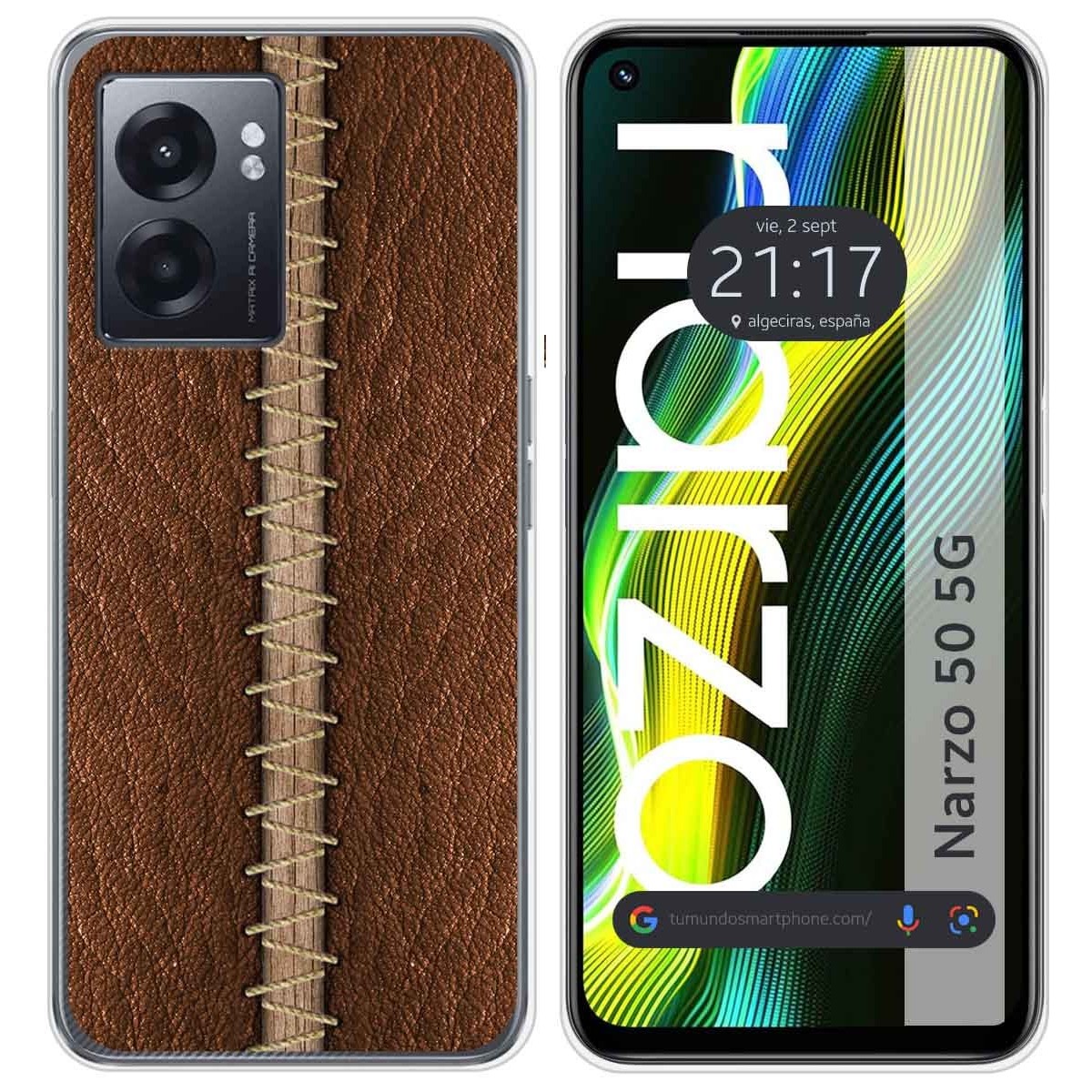 Funda Silicona para Realme Narzo 50 5G diseño Cuero 01 Dibujos