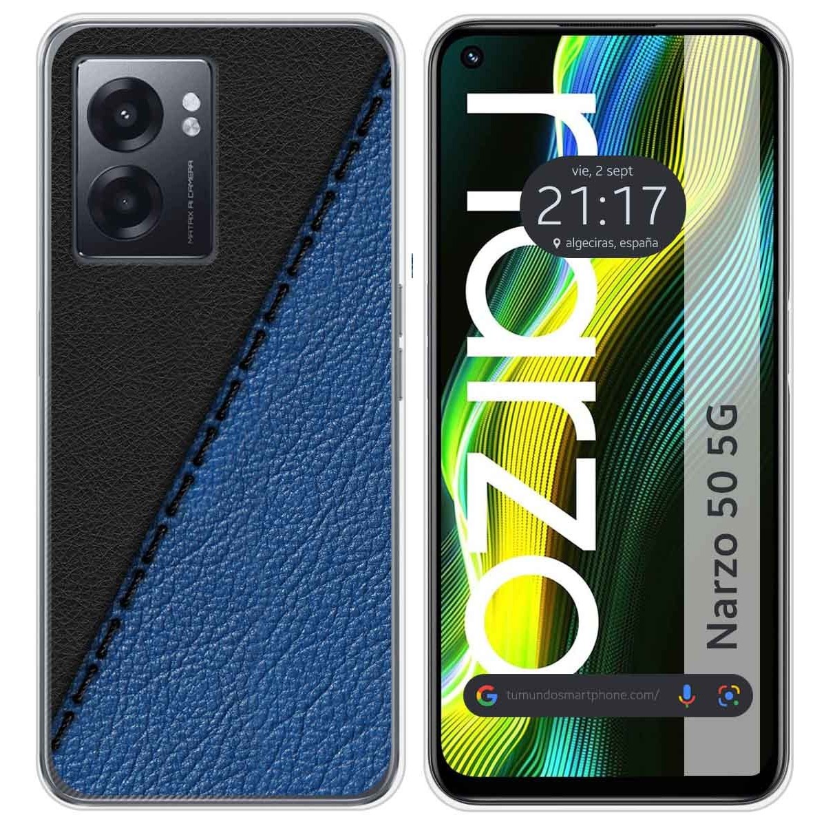 Funda Silicona para Realme Narzo 50 5G diseño Cuero 02 Dibujos