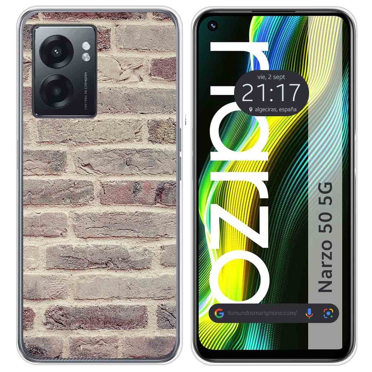Funda Silicona para Realme Narzo 50 5G diseño Ladrillo 01 Dibujos