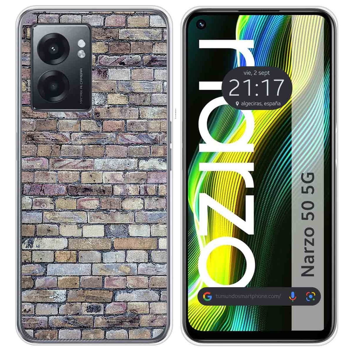 Funda Silicona para Realme Narzo 50 5G diseño Ladrillo 02 Dibujos