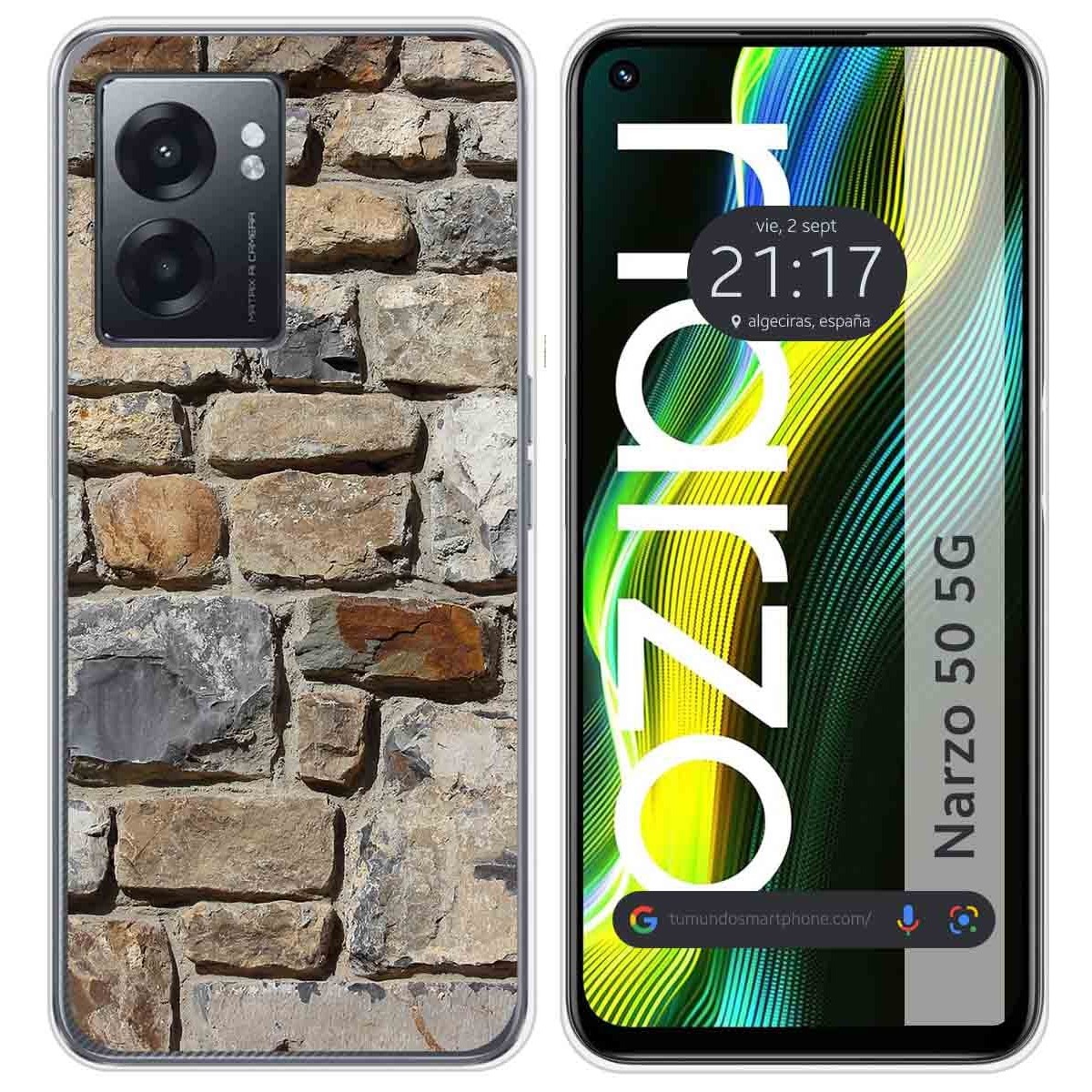 Funda Silicona para Realme Narzo 50 5G diseño Ladrillo 03 Dibujos