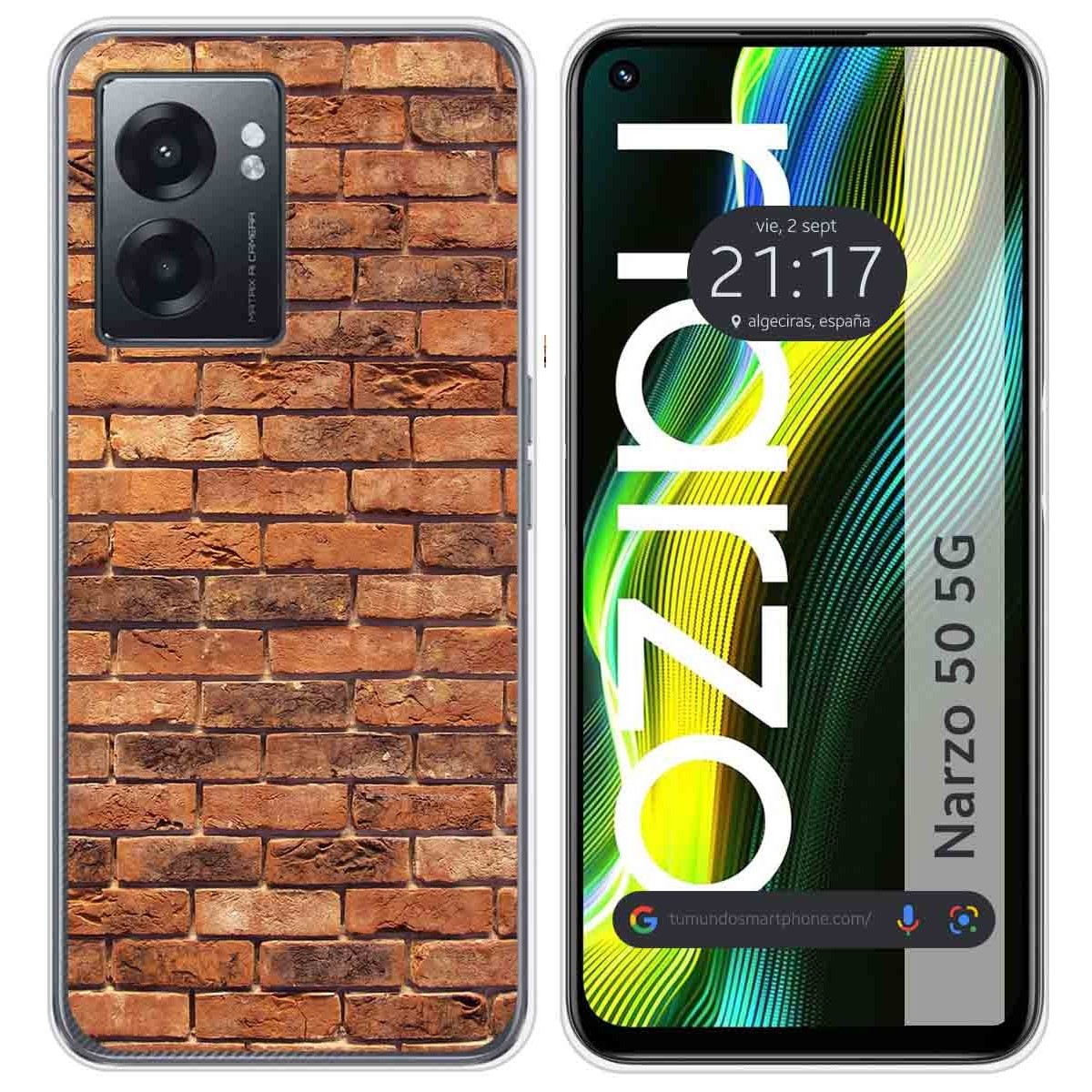 Funda Silicona para Realme Narzo 50 5G diseño Ladrillo 04 Dibujos