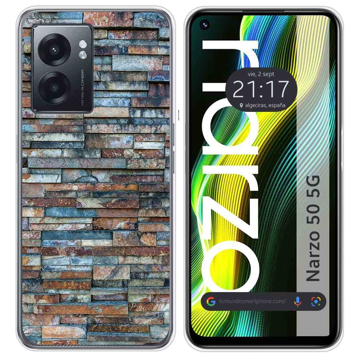 Funda Silicona para Realme Narzo 50 5G diseño Ladrillo 05 Dibujos