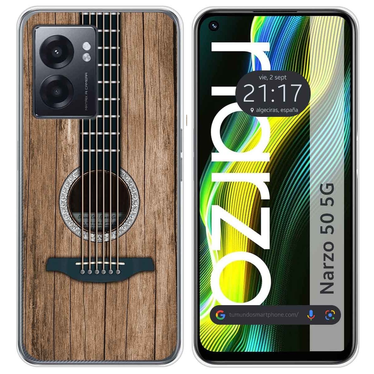 Funda Silicona para Realme Narzo 50 5G diseño Madera 11 Dibujos