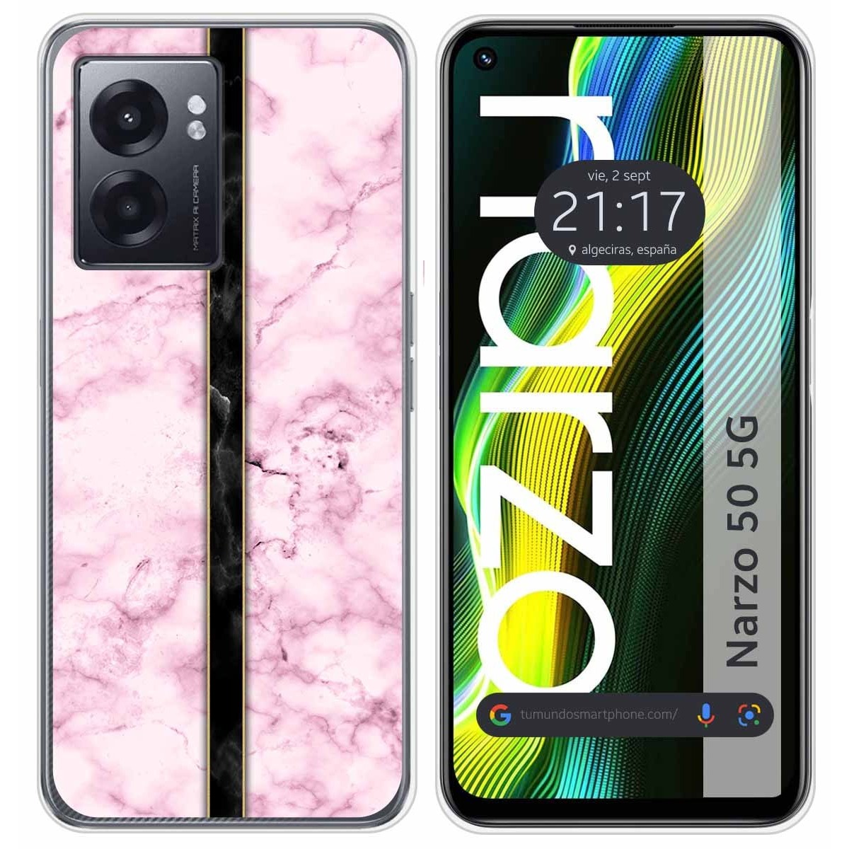 Funda Silicona para Realme Narzo 50 5G diseño Mármol 04 Dibujos