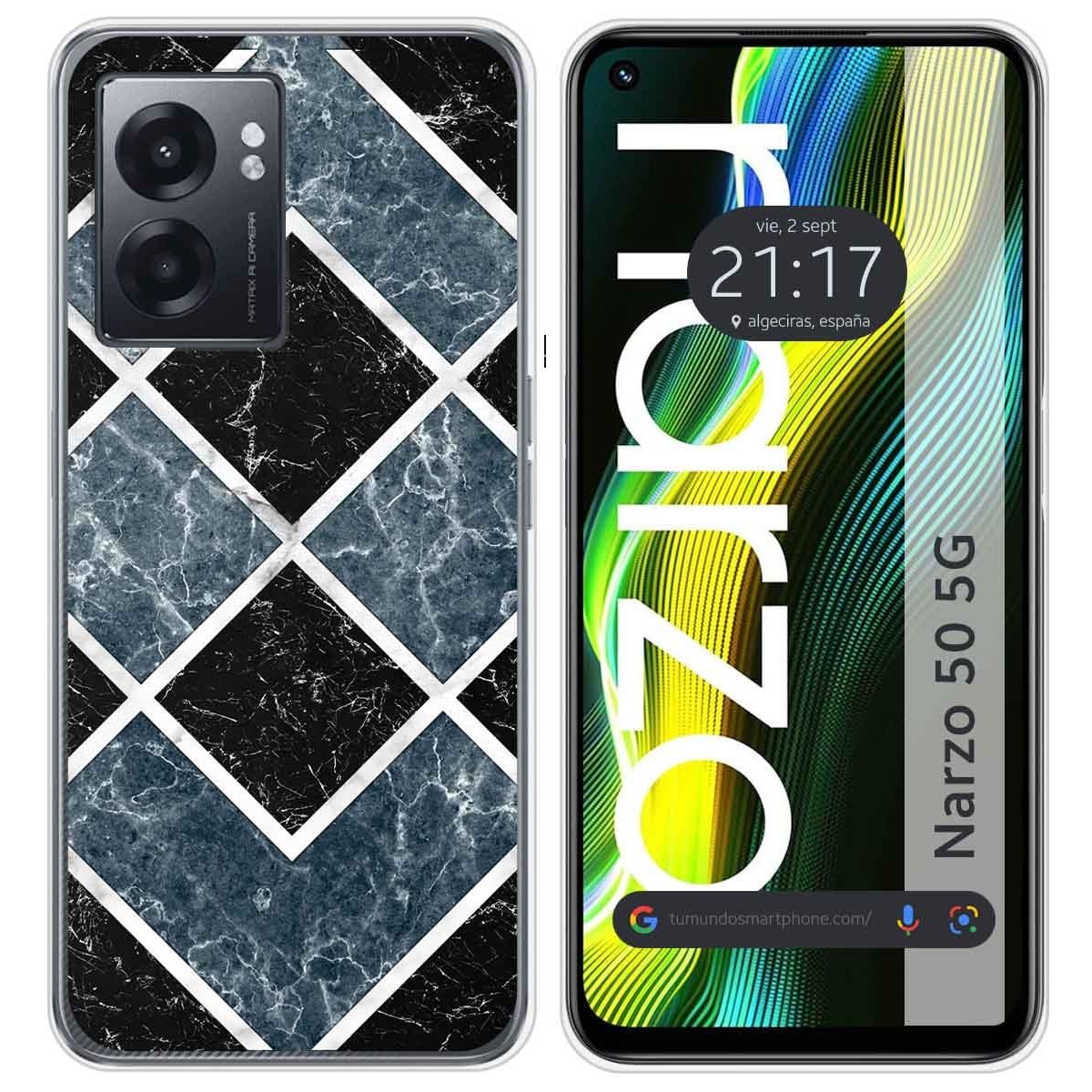 Funda Silicona para Realme Narzo 50 5G diseño Mármol 06 Dibujos