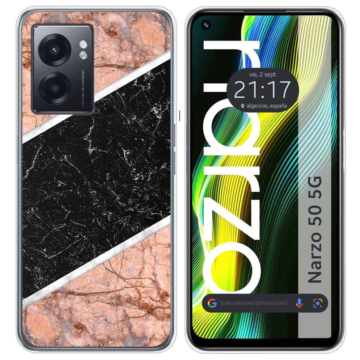 Funda Silicona para Realme Narzo 50 5G diseño Mármol 07 Dibujos