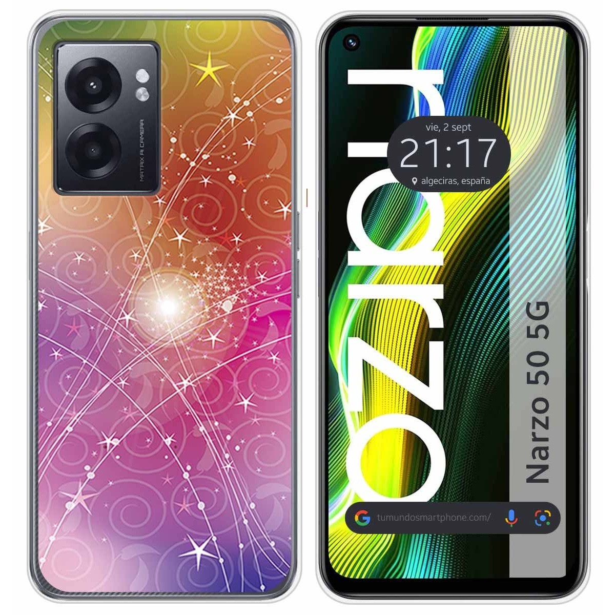 Funda Silicona para Realme Narzo 50 5G diseño Abstracto Dibujos