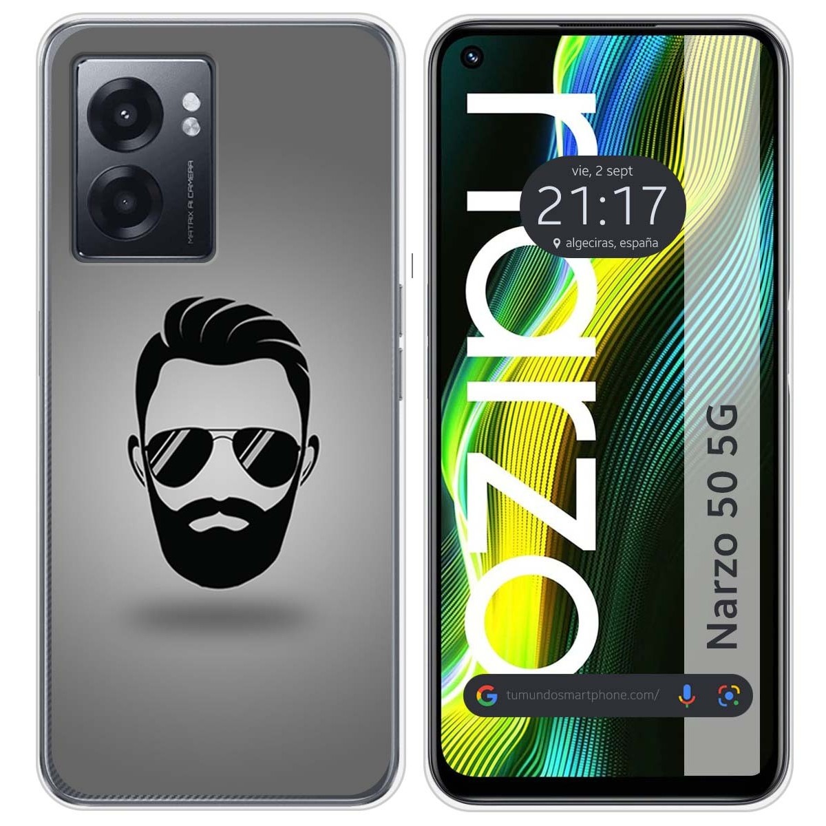 Funda Silicona para Realme Narzo 50 5G diseño Barba Dibujos