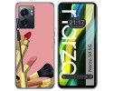 Funda Silicona para Realme Narzo 50 5G diseño Brochas Dibujos