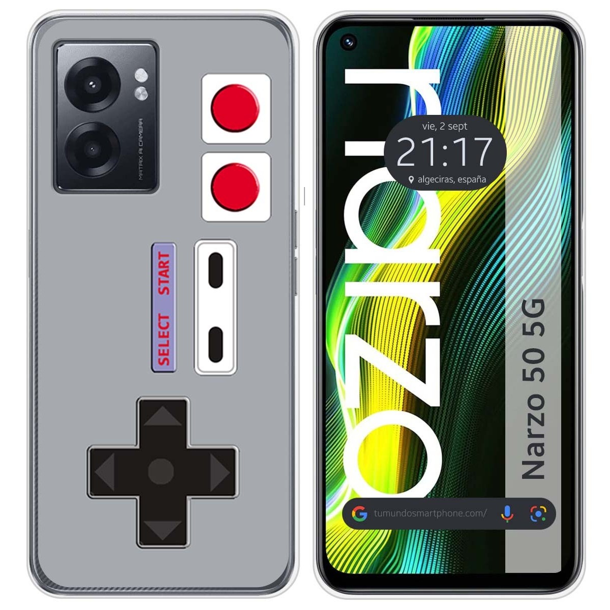 Funda Silicona para Realme Narzo 50 5G diseño Consola Dibujos