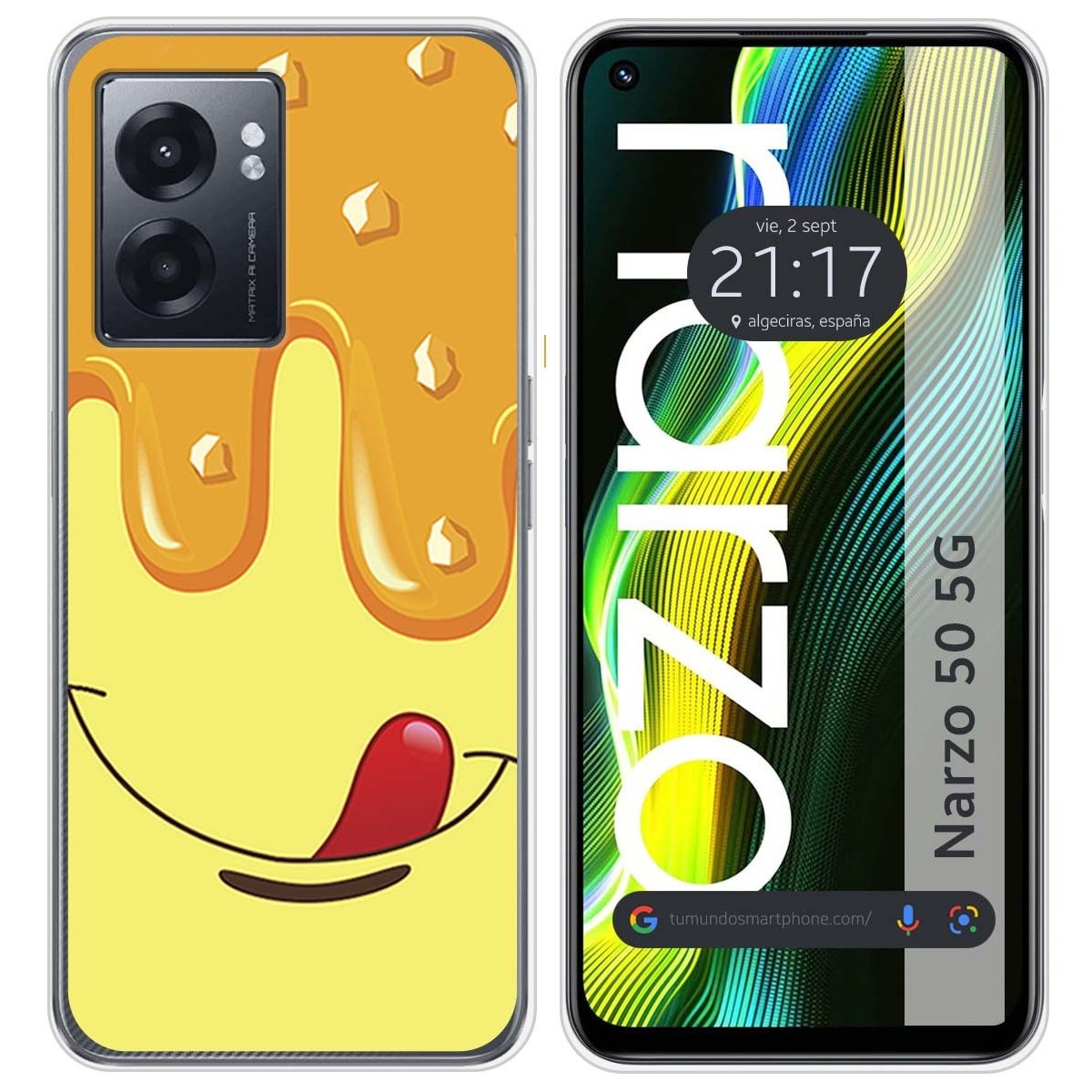 Funda Silicona para Realme Narzo 50 5G diseño Helado Vainilla Dibujos