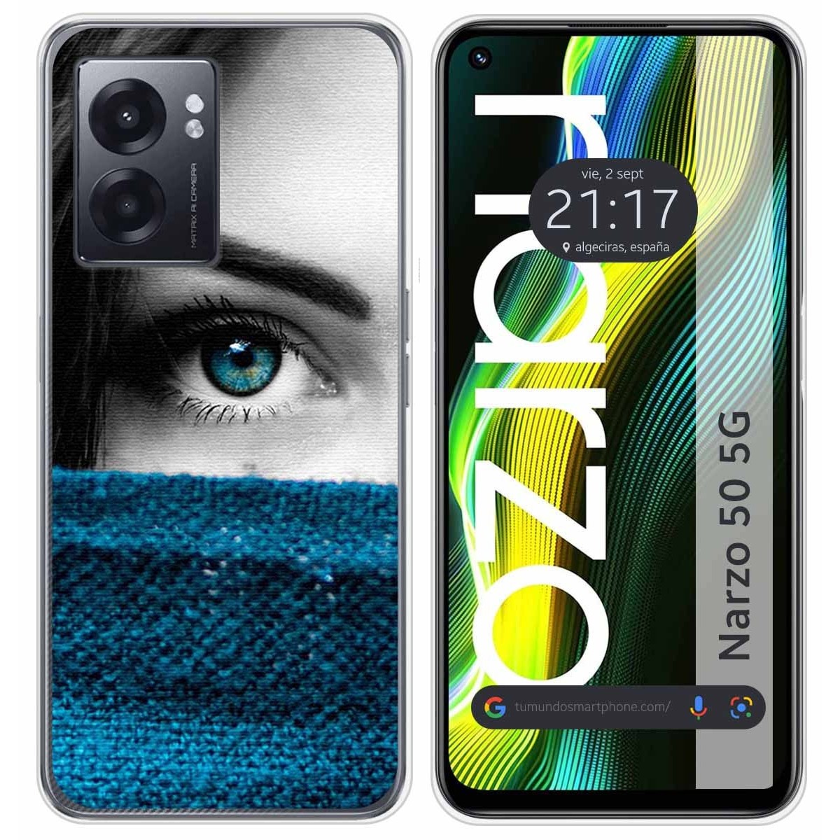 Funda Silicona para Realme Narzo 50 5G diseño Ojo Dibujos