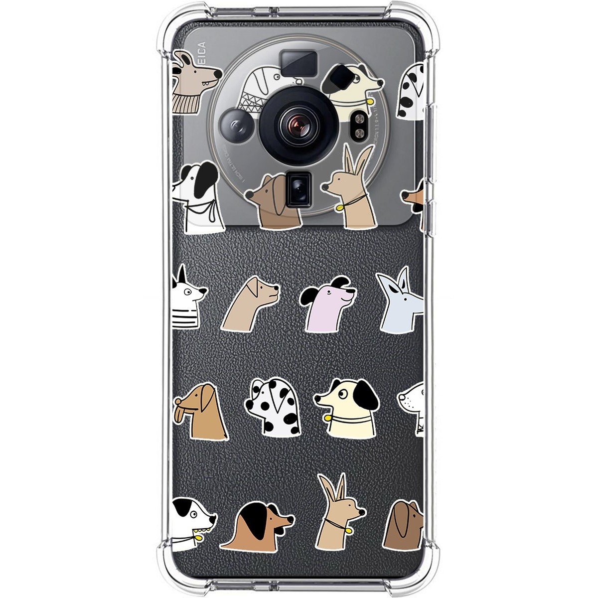 Funda Silicona Antigolpes para Xiaomi 12S Ultra diseño Perros Dibujos