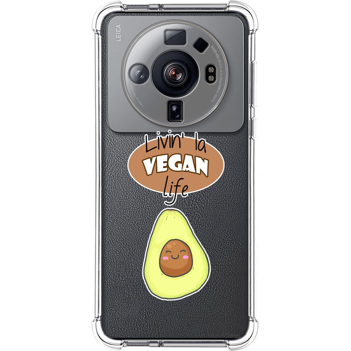 Funda Silicona Antigolpes para Xiaomi 12S Ultra diseño Vegan Life Dibujos