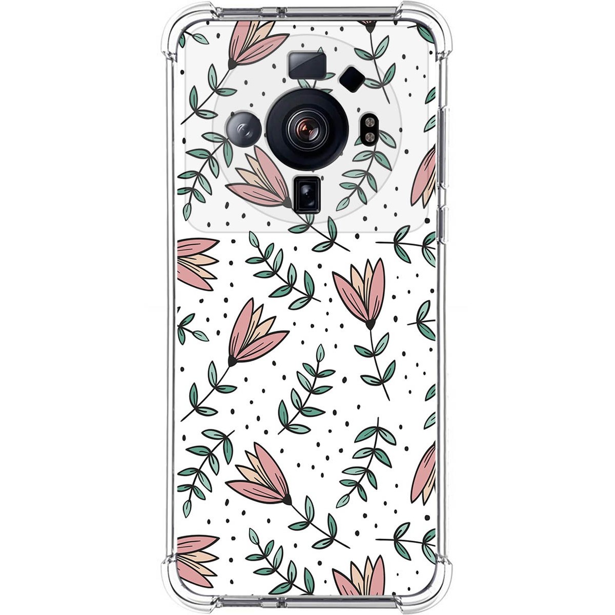 Funda Silicona Antigolpes para Xiaomi 12S Ultra diseño Flores 01 Dibujos