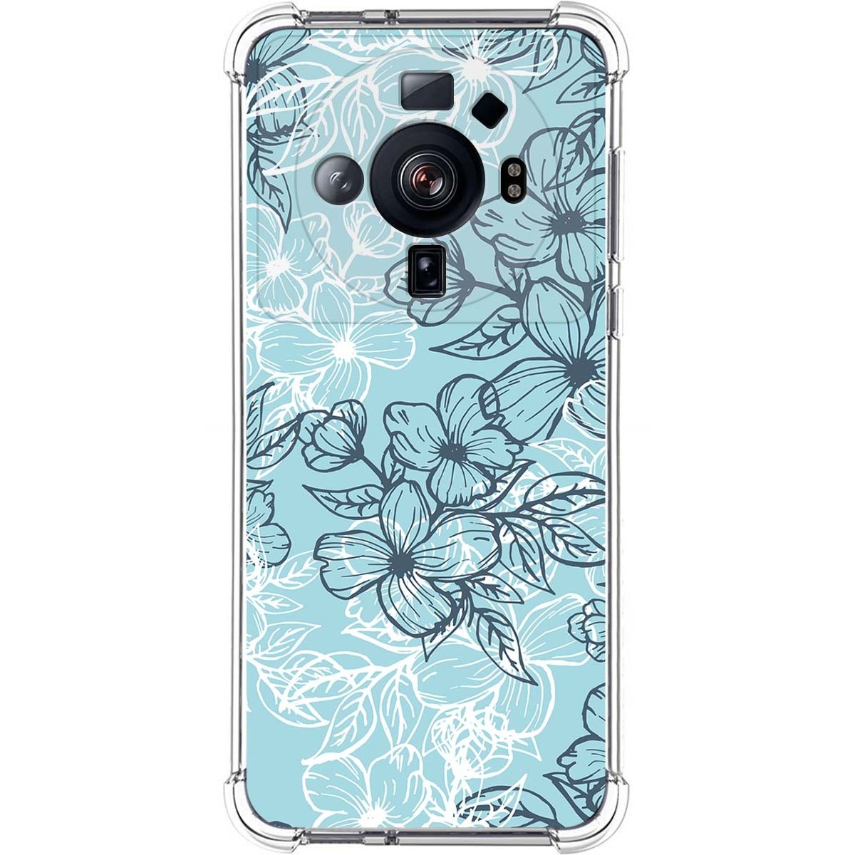 Funda Silicona Antigolpes para Xiaomi 12S Ultra diseño Flores 03 Dibujos