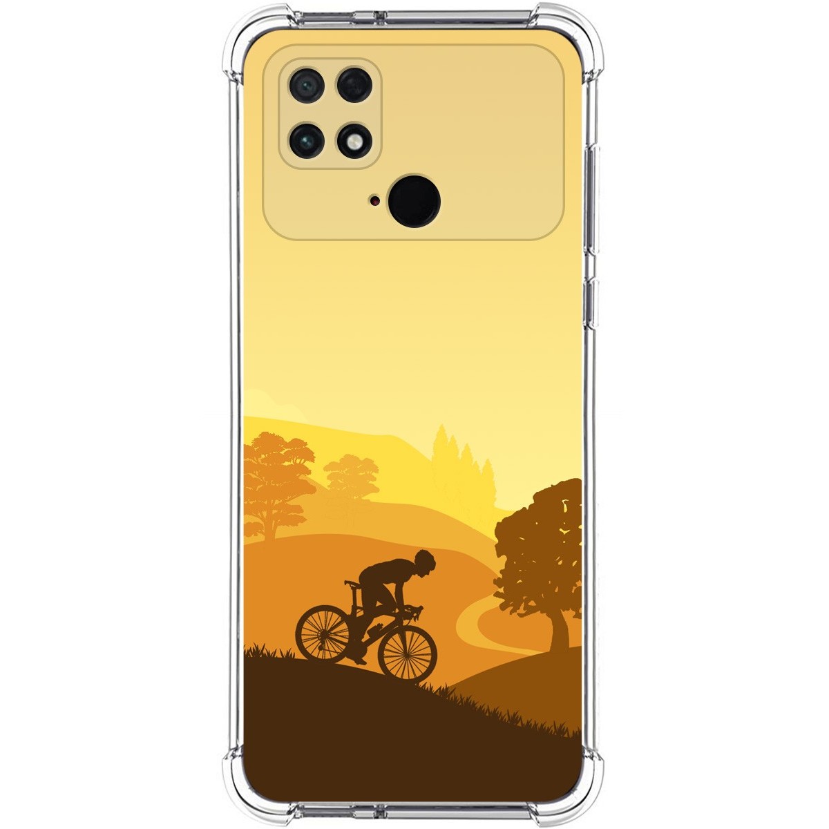 Funda Silicona Antigolpes para Xiaomi POCO C40 diseño Ciclista Dibujos