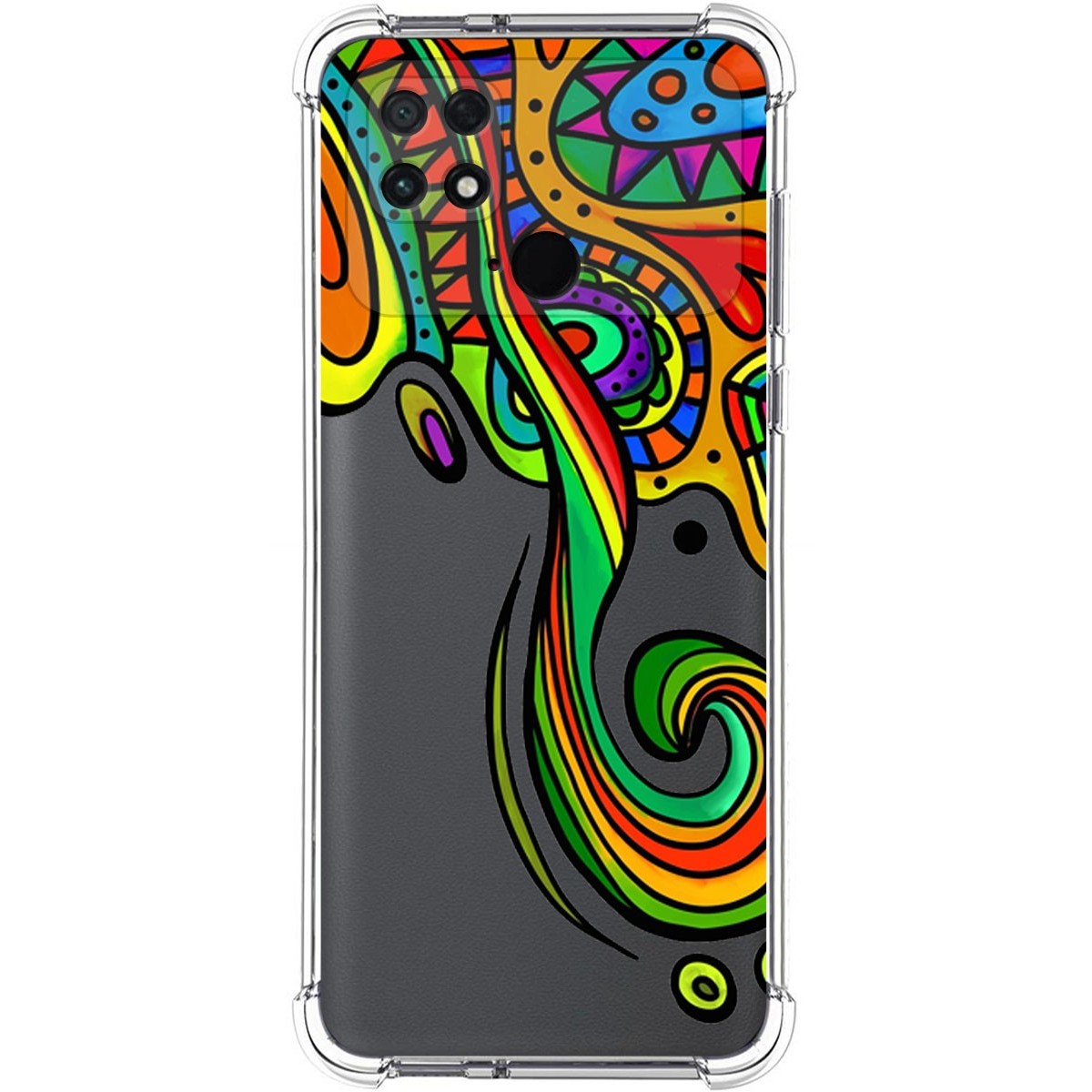Funda Silicona Antigolpes para Xiaomi POCO C40 diseño Colores Dibujos