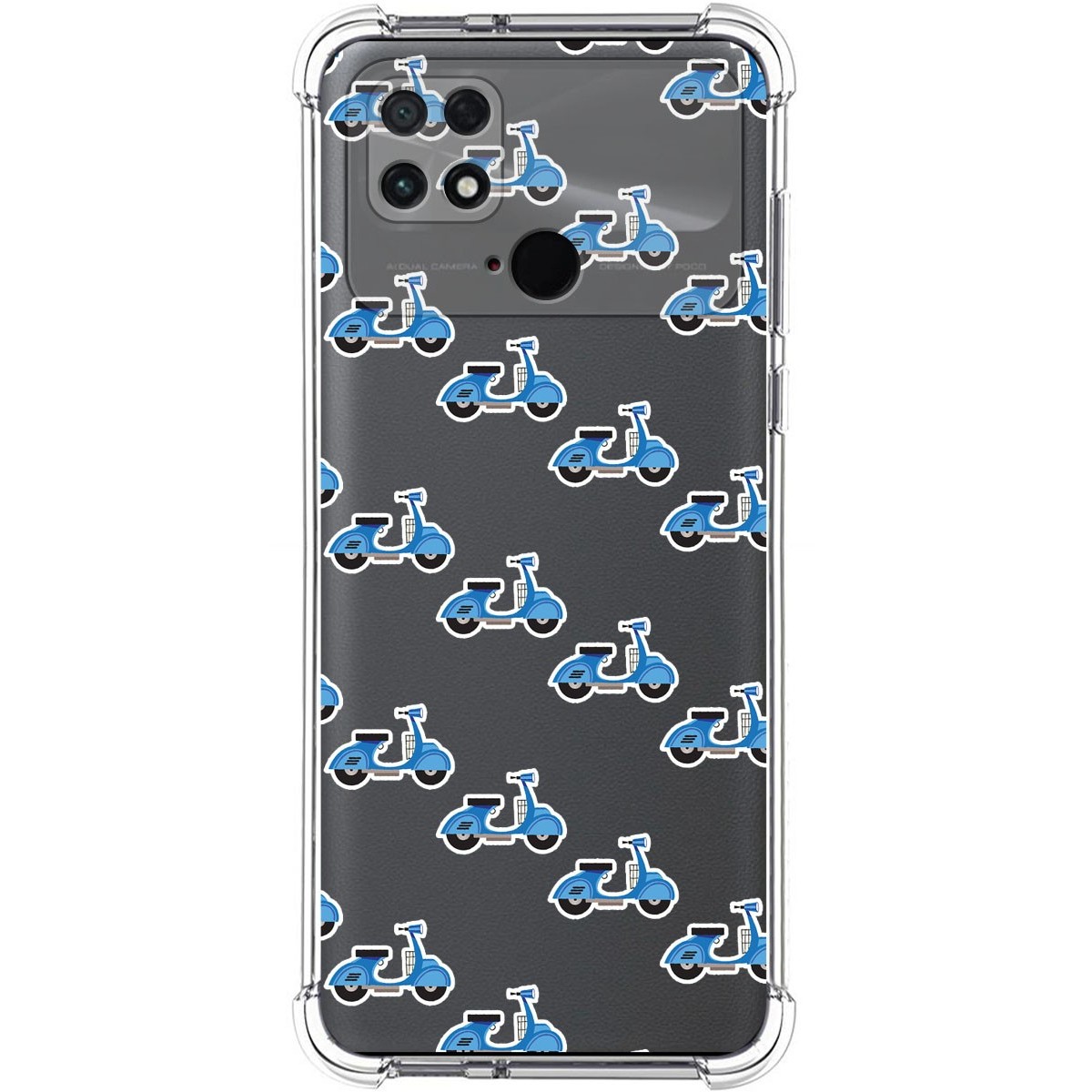 Funda Silicona Antigolpes para Xiaomi POCO C40 diseño Scooter Dibujos