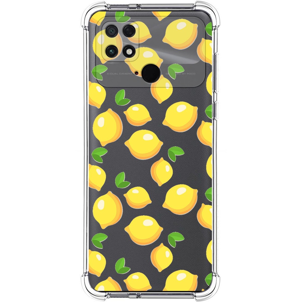 Funda Silicona Antigolpes para Xiaomi POCO C40 diseño Limones Dibujos