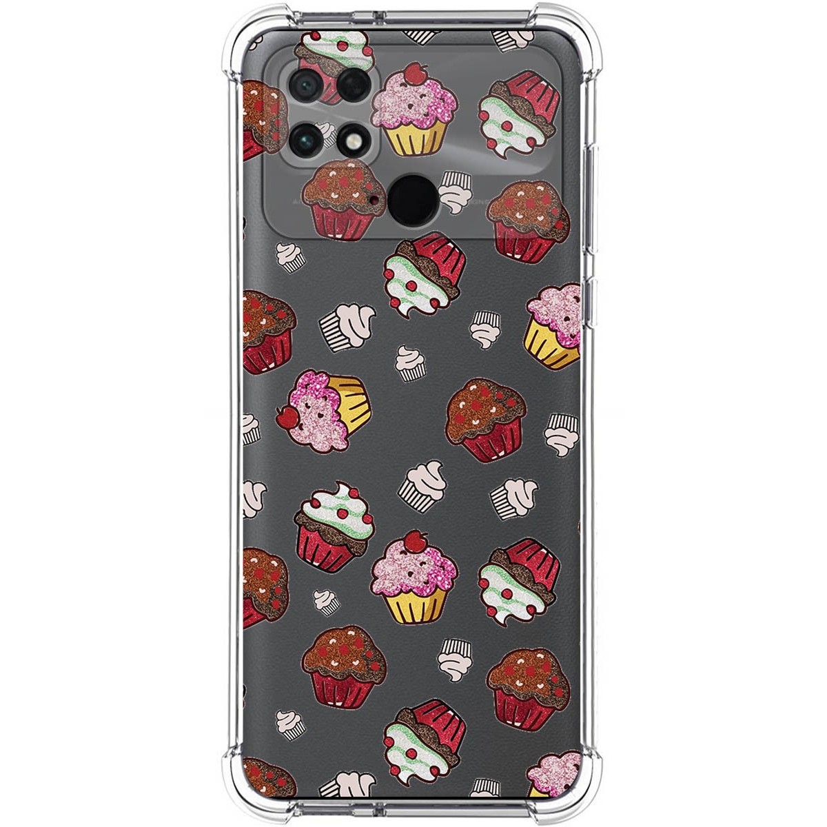Funda Silicona Antigolpes para Xiaomi POCO C40 diseño Muffins Dibujos