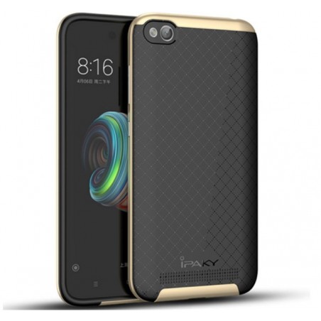 Funda Ipaky Tipo Neo Hybrid (Pc+Tpu) Negra / Dorada para Xiaomi Redmi 5A 5"