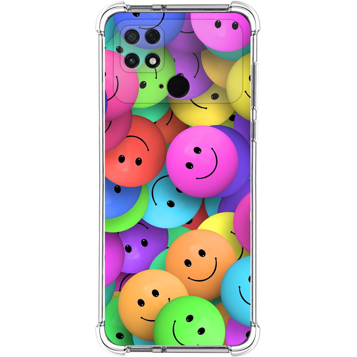 Funda Silicona Antigolpes para Xiaomi POCO C40 diseño Smile Dibujos